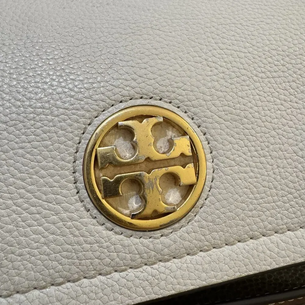 Tory Burch Carson Convertible Leather Crossbody Bag In Ivory Retail $498